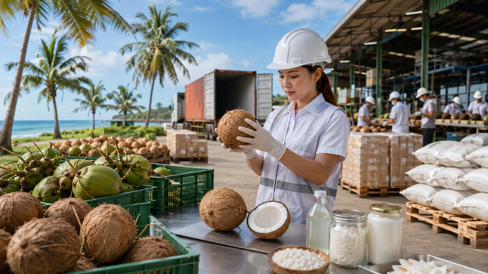 How Quality Control Companies Ensure Coconut Export Quality Assurance